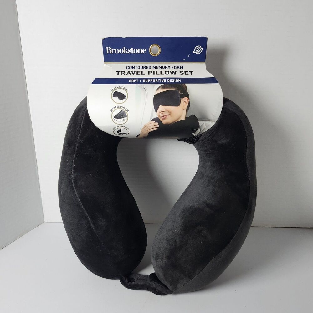 Brookstone Travel Neck Pillow Set